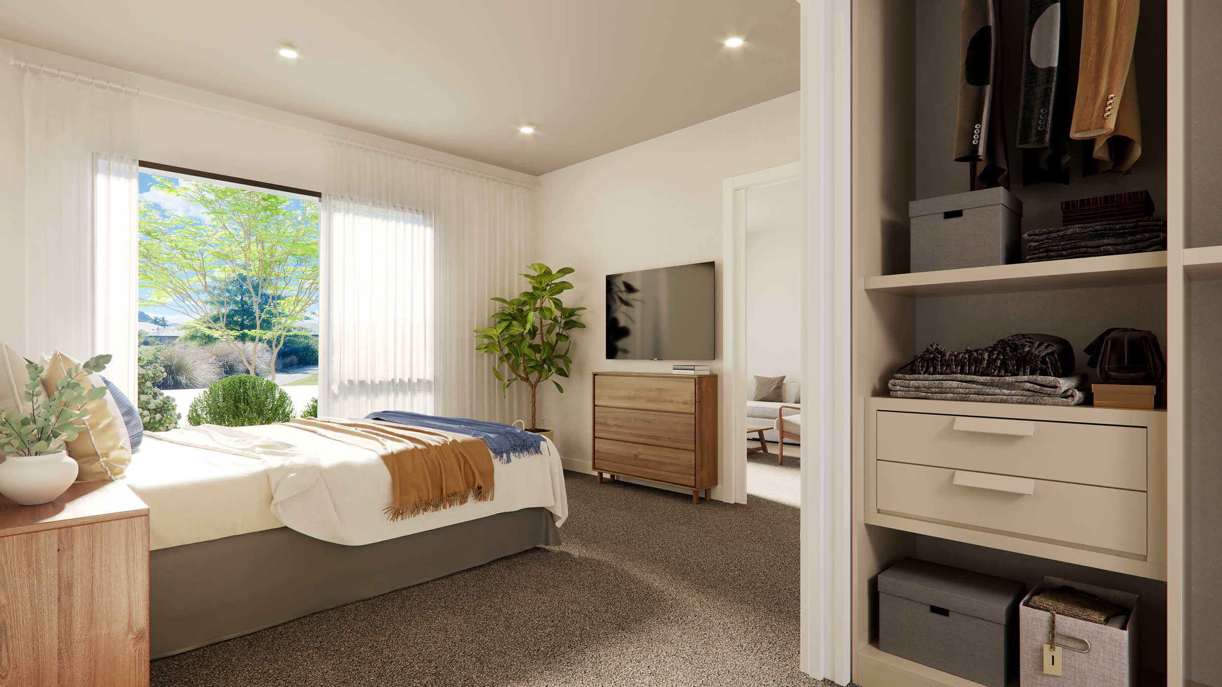 CAD Studio Aspiring Apartments Wanaka bedroom 2